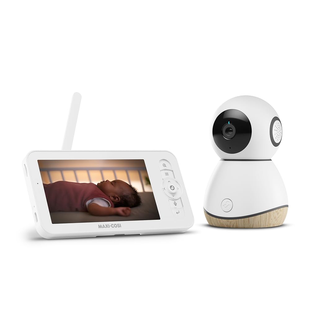 Babá Eletrônica Maxi Cosi See Pro 360, tela 5.0, tecnologia CryAssist™ interpreta o