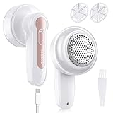Fabric Shaver for Clothes, Lint Remover with 2 Spare Blades, Electric Sweater Shaver Defuzzer for Clothes Woolen Coats Scarves Gloves Furniture Couches Curtains Pills and Fuzz Balls