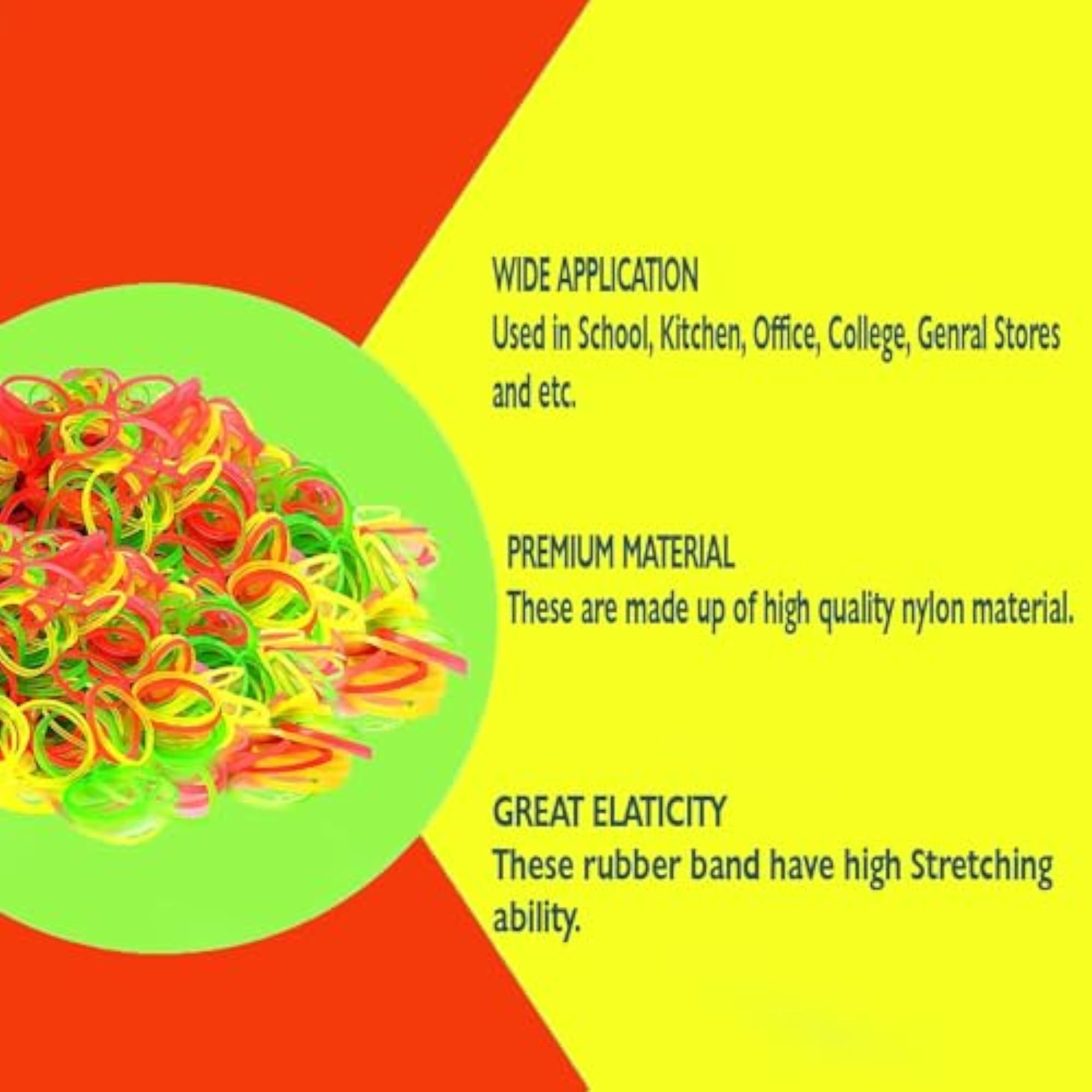 Rubber Bands with Enhanced Stretchability