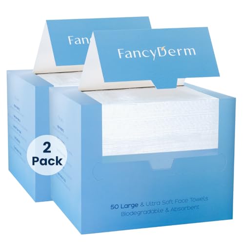 Face towels Cotton pads Face tissue Disposable face towels Facial tissue Make up pads 100 count - Pack of 2