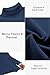 Ekouaer Men's Turtleneck Long Sleeve Turtle Neck Shirts Basic Lightweight Undershirt Thermal Pullover Sweater Navy Blue S