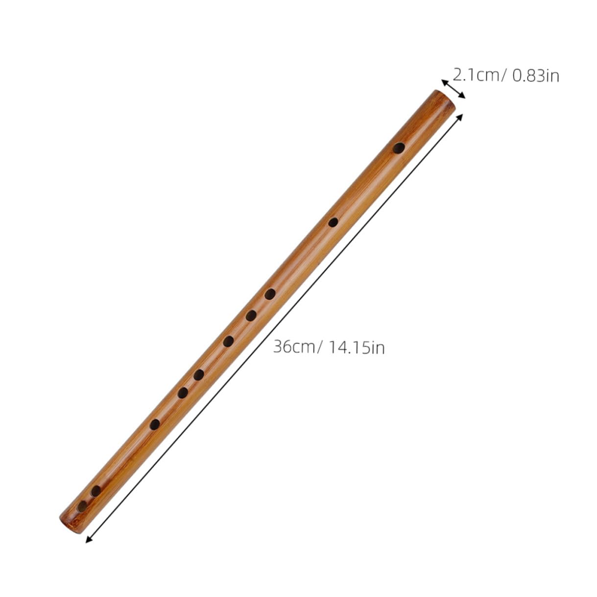 Flûte Piccolo en Bois Marron, Petite Flûte Traditionnelle pour Débutants