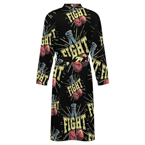 Fight Lung Cancer Awareness Soft Robe Long Sleeve Bathrobes V Neck Sleepwear Spa Robes with Belt Men Woman 5