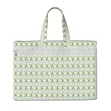 Jkkghll スプリングタイム ハーブ ガーデン プリント 大容量 キャンバストート 書類 事務用品 仕事 旅行 ショッピング ファイルバッグ