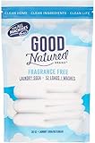 Good Natured Brand Laundry Soda, Fragrance Free (Unscented) - 30oz (52 Loads) - All-Natural and Eco-Friendly Detergent, Compatible with Normal and High Efficiency Washers