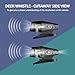 CITKOU 8Pcs Deer Whistles for Vehicles Wind Activated Black