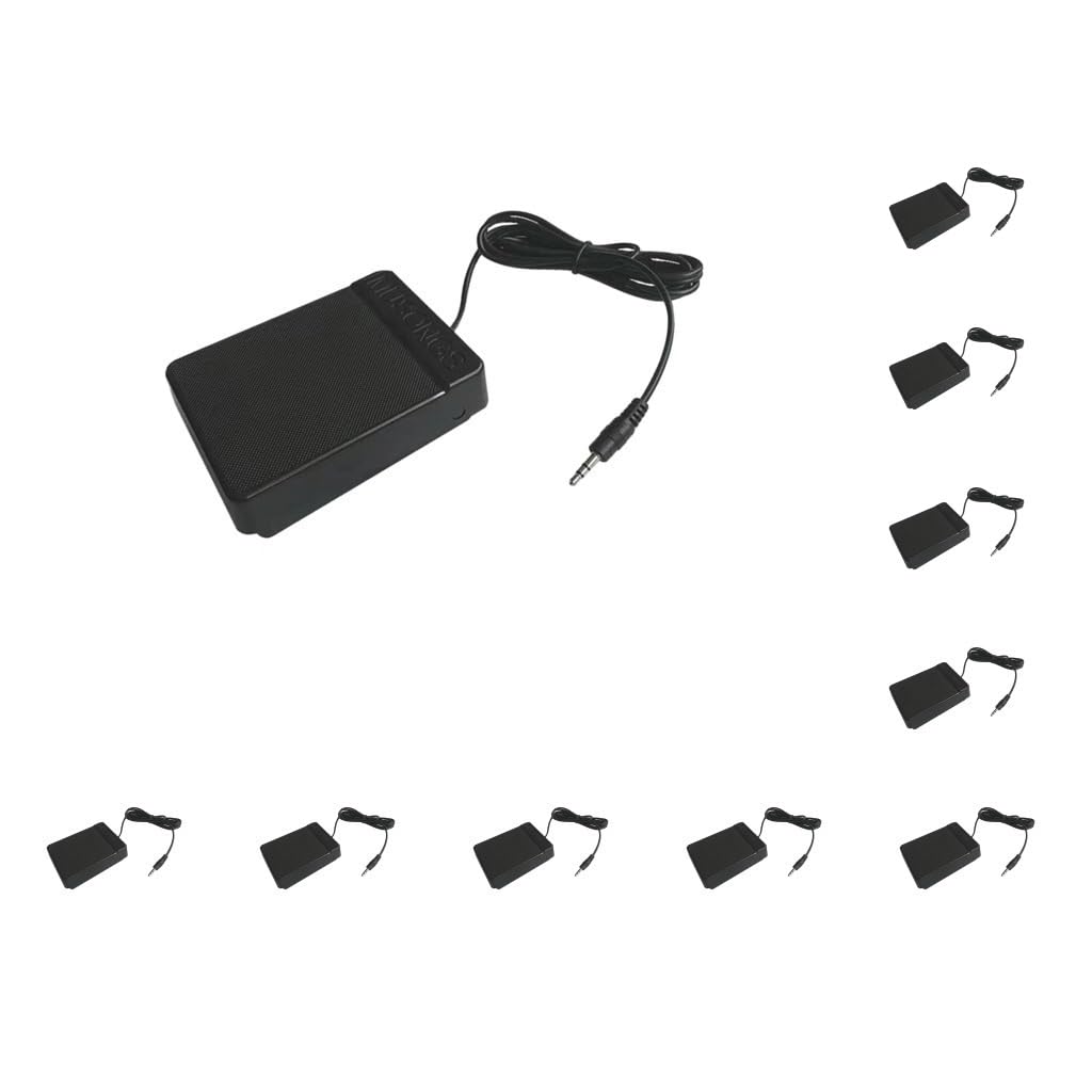 10 set di Universal Piano Foot Sustain Pedal Controller Switch per pianoforte digitale Accs 3.5mm