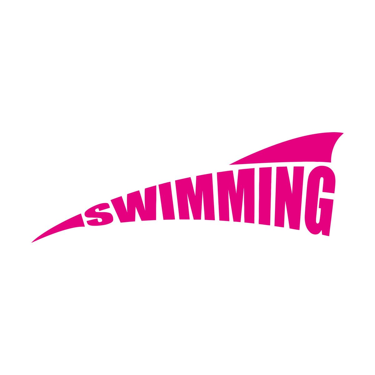 Vinyl Wall Stickers Swimming Pool Logo Water Sports 51.8x134cm Art Mural Painting Extra Large Rosered