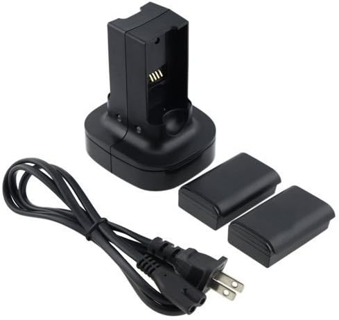 CostBuy Compatible with XBOX 360 Dual Charging Station Quick Charge Dock Kit + 2 X360 Rechargeable Batteries