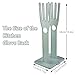 Bntyok Kitchen Gloves Holder Mitten Dryer Reusable Plastic Dish Washing Rack Sink Holder Stand Blue