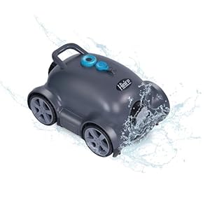 Hinice Cordless Robotic Pool Cleaner,Automatic Pool Vacuum Robot for In-Ground/Above Ground Pools,150 Min Runtime, IPX8 Waterproof, 2200 Sq Ft Coverage (Dark Grey)