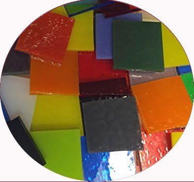 1 Lb.Fusible Glass End Cuts Sampler Pack 90 COE,