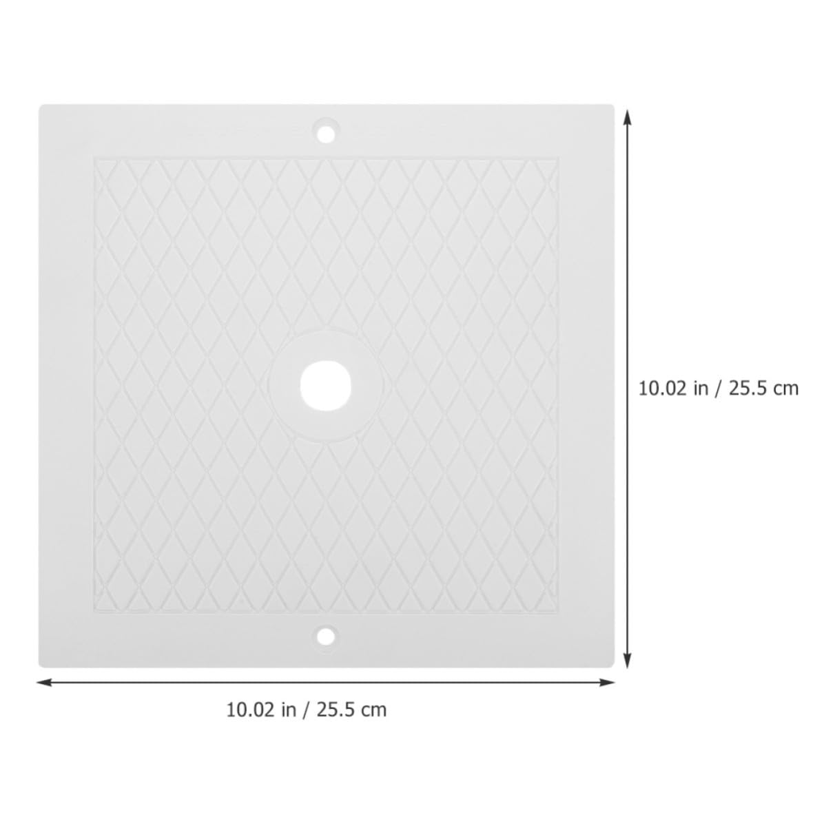Lot de 2 Couvercles pour Écumoire de Piscine en PP Blanc 10x10 Pouces, Accessoire de Rechange Fiable pour Entretien et Protection Les Débris