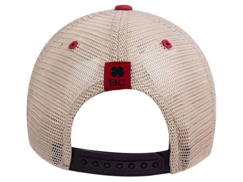 Black Clover Two Tone Vintage 4 Adjustable Black/Red Bill/Stone Mesh #TOP1