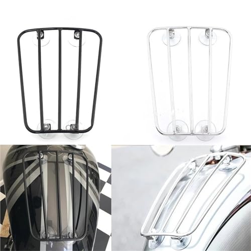 Porte bagages moto chromé d'exception pour Triumph Thruxton et Harley - 2