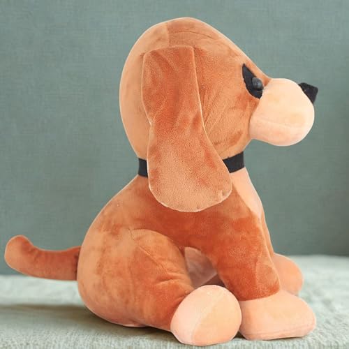Image of Tickles Cute Dog Soft Stuffed Plush Animal Toy for Kids Boys & Girls (Color: Brown Size: 35 cm)