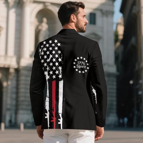 Mens Casual Blazers Sport Coats Summer Casual Daily Suit Jackets Breathable Elegant One Button Suit S-5XL3