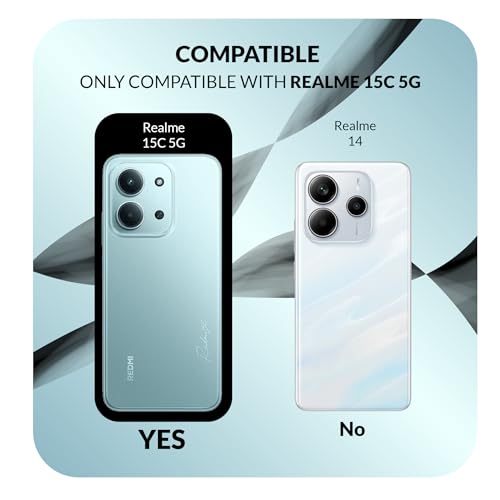 Image of Back Cover Case + Screen Protector for Redmi 15c 5G | Transparent Mobile Phone Back Case Cover for Redmi 15 c | Redmi 15c 5G TPU Transparent Mobile Phone Back Cover Case