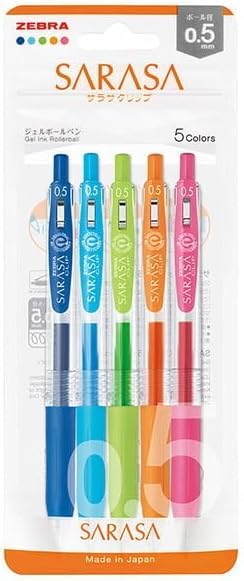 Amazon | ゼブラ ジェルボールペン サラサクリップ 0.5mm 5色セット N