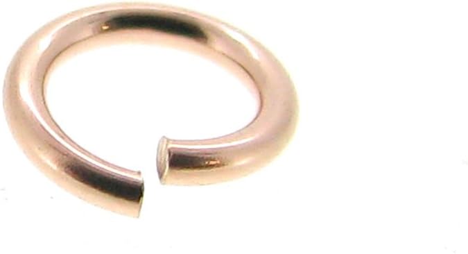 14k Rose Gold Filled 3mm 4mm 5mm Round Open Jump Rings 20 21 22 Gauge Wire/Connector/Findings/Rose Gold