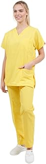Conjunto Sanitario Amarillo, Uniformes Sanitarios Mujer y Hombre Casacas Sanitarias Mujer y Hombre Pijama Sanitario Uniforme Enfermera Conjunto Casaca y Pantalón