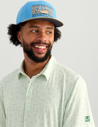 HUK Men's Pursuit Pattern, Performance Short Sleeve Polo Shirt2