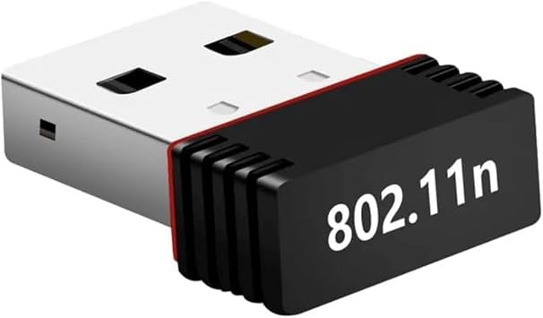 Usb Wifi Adapter, Hi-Speed 150mbps 2.4G wireless Dongle Receiver, Nano Wi-Fi adaptor 802.11N Network, USB 2.0 Dual Band, Compatible with Windows, Mac OS, PCs, Laptops, Smart TVs, and Gaming Consoles.