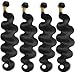 SDDRSRA 12A Human Hair Bundles 18 20 22 24 Inch Body Wave 100% Unprocessed Hair Deals Extensions Quick Weave Human Hair Natural Black Color