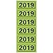 Produktbild ELBA 400112932 Inhaltsschild Jahres-Schild 2019 Inhaltsschild Jahreszahlen Etiketten (120 Stück für Ordner) 20 Blatt grün