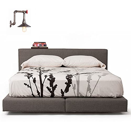 Aplique de pared industrial E27 de hierro forjado retro con diseño de tubería de agua 4