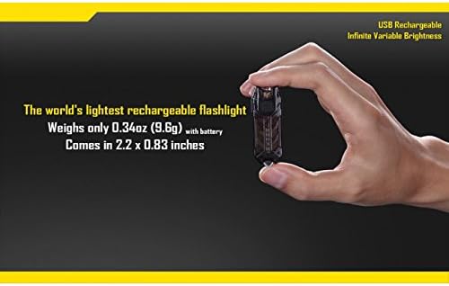 Nitecore Tube Tiny Keychain USB Rechargeable 45 lm LED Flashlight