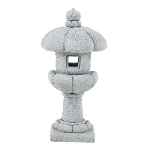 Hemobllo Mini Lanterne De Jardin en Pierre Asiatique pour Décoration Intérieure Et Extérieure De Jardin Zen