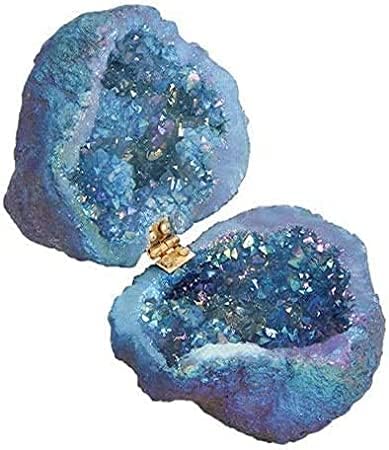 Umewaveumewave Crystal Geode Ring Box Unique Ring Organizer With