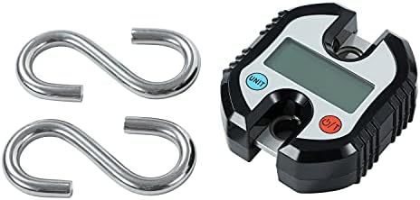 TOYPWAY Digital Crane Scale, 150kg Loading Capacity, Double Accuracy Electronic Mini LCD Loop Hanging Luggage Fishing Scale, Heavy Duty Weight Balance with Tare Function 833211