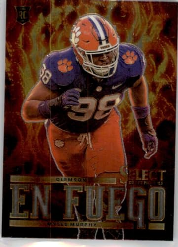 2023 Panini Select Draft Picks En Fuego #20 Myles Murphy Clemson Tigers Official NCAA Football Card in Raw (NM or Better) Condition
