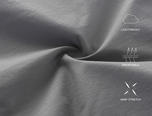 Desplato Mens Performance Quick Dry Slim Fit Elastic Waist Active Workout Hiking Track Jogger Pants Rich Khaki L #TOP6