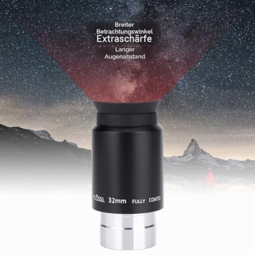 Plossl Okular 32mm, Astronomie Plossl Teleskoplinsenokular Mehrfach beschichtet mit 1,25 \Filtergewinde