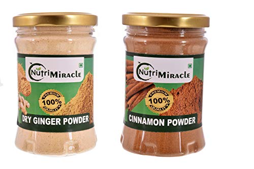 Image of NUTRI MIRACLE 275gm Spice Combo Pack Of Dry Ginger Powder,150gm And Cinnamon Powder,125gm