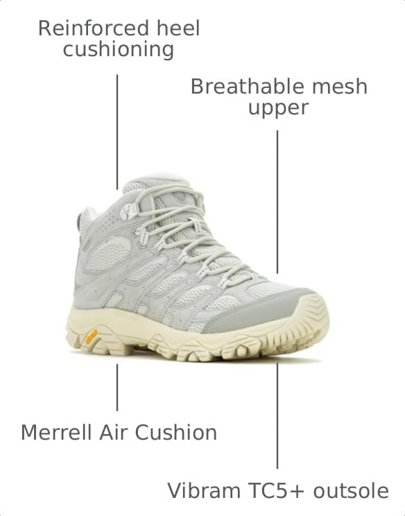 Image of Merrell Men's Moab 3 Mid Waterproof Hiking Boots