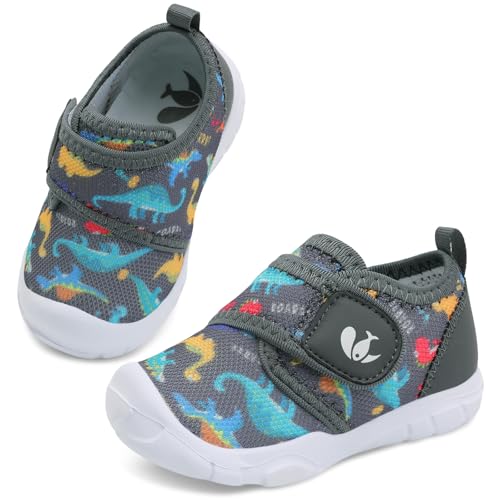 Image of FEETCITY Toddler Shoes Boys Girls Toddler Slip On Sneakers Kids Tennis Shoes Sports Shoes Walking Shoe