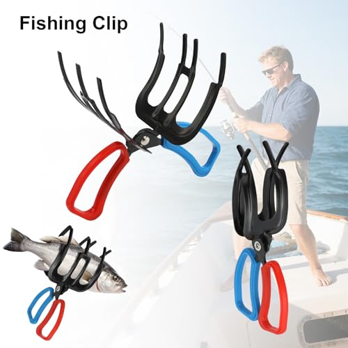 Pinza de metal de 3 garras para sujetar peces sin resbalones ni escapes 5