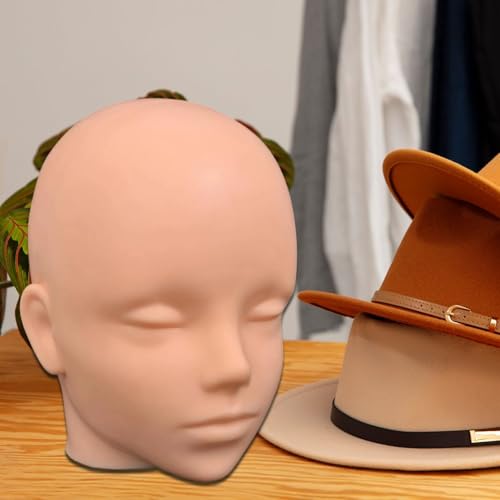 Tête de mannequin avec support pour perruque chapeau modèle à insérer des épingles