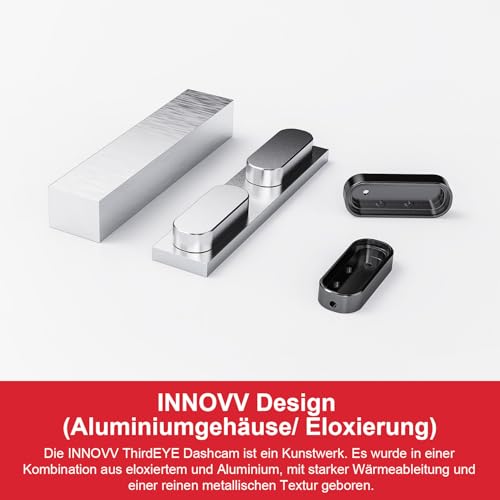 INNOVV ThirdEye Motorrad Toter-Winkel Assistent mit ak, und opt, Alarm, Wasserdichtes Motorrad Assistenzsystem erkennt Gefahren von der Seite und Hinten, Für Motorräder, E-Bike (Spiegel Version)