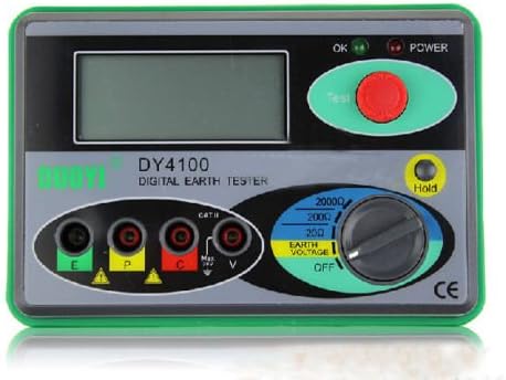 Update DY4100 Digital Earth Ground Resistance Tester Meter 2000Ω 0.01
