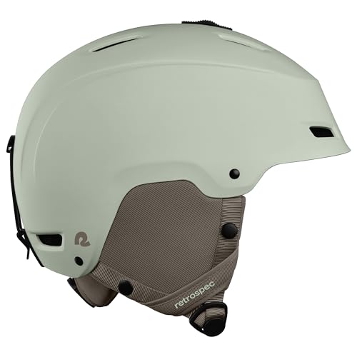 Image of Retrospec Zephyr Ski Helmet - Snowboard Helmet for Adults & Youth with Adjustable Fit, 9 Breathable Vents, Removable Washable Earmuffs - Snow Sports Helmet for Men & Women