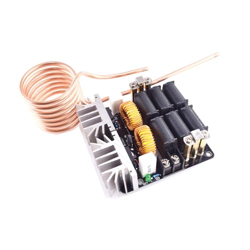 carotoe Módulo de placa de calefacción por inducción de bajo voltaje de 1000 W, bobina de 12 V-48 V, baja tensión, calefacción de conductor para placas de computadora