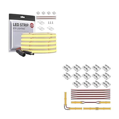 Tira LED COB 480LED/m 9W/m 10m Luz Cálida 3000K 24V miniatura 1