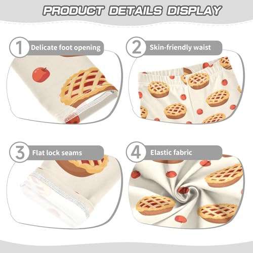 Girls Leggings Apple Pie Toddler Girls Clothes Leggings for Girls Toddler Girls Leggings 3-4T3