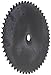 Martin Roller Chain Sprocket, Reboreable, Type A Hub, Single Strand, 50 Chain Size, 0.625" Pitch, 52 Teeth, 0.938" Bore Dia., 10.708" OD, 0.343" Width
