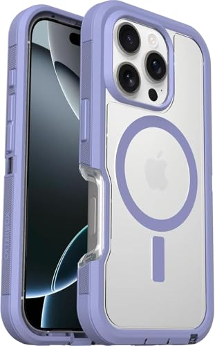 OtterBox iPhone 16 Pro Phone Case Defender Series XT – Rugged, MagSafe Compatible, Military-Grade Drop Protection, Shockproof, Raised Edges – Purple – Non-Retail Packaging - image 1